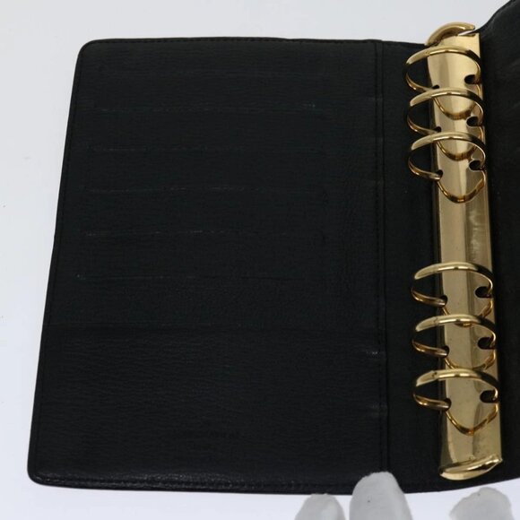 LOUIS VUITTON Nomad Agenda MM Day Planner Cover Black R20478 LV Auth bs13206 - Picture 13 of 16